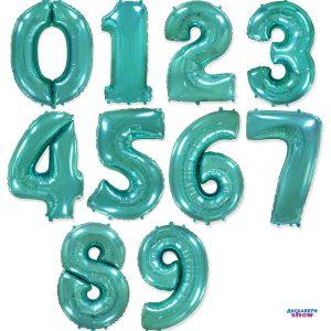 Шар Цифра, Тиффани, 102см , От 0 до 9, 1 шт.